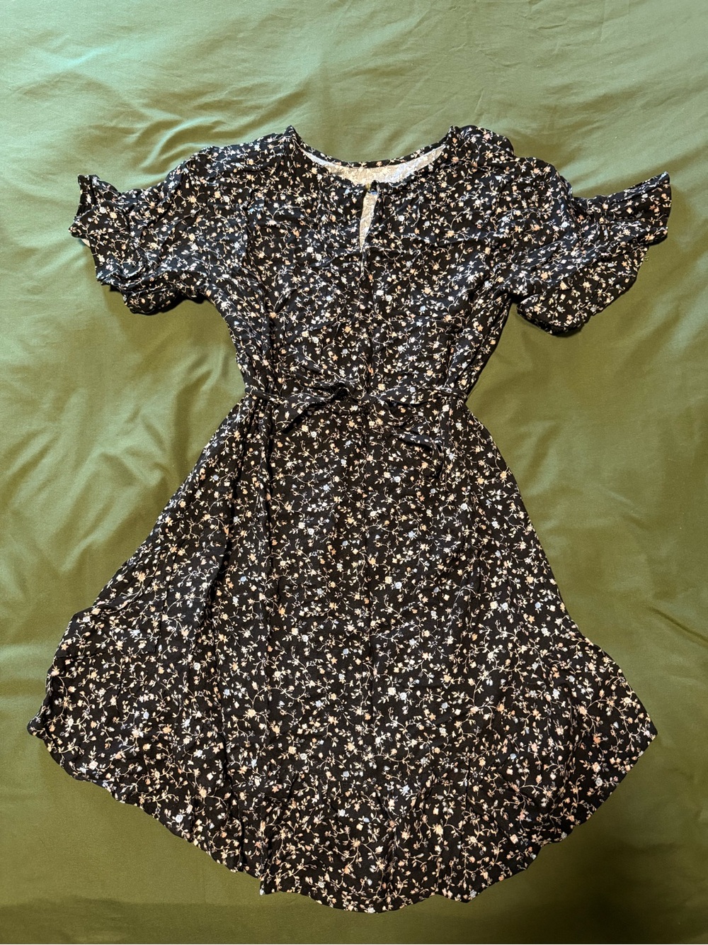 Maurices Black Floral Dress